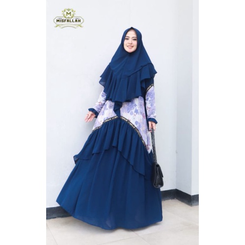 GAMIS SYARI 5 MOTIF ORIGINAL  BY  MISFALAH TERBARU TERMURAH CERUTY BABYDOL GAMIS + HIJAB / KHIMAR