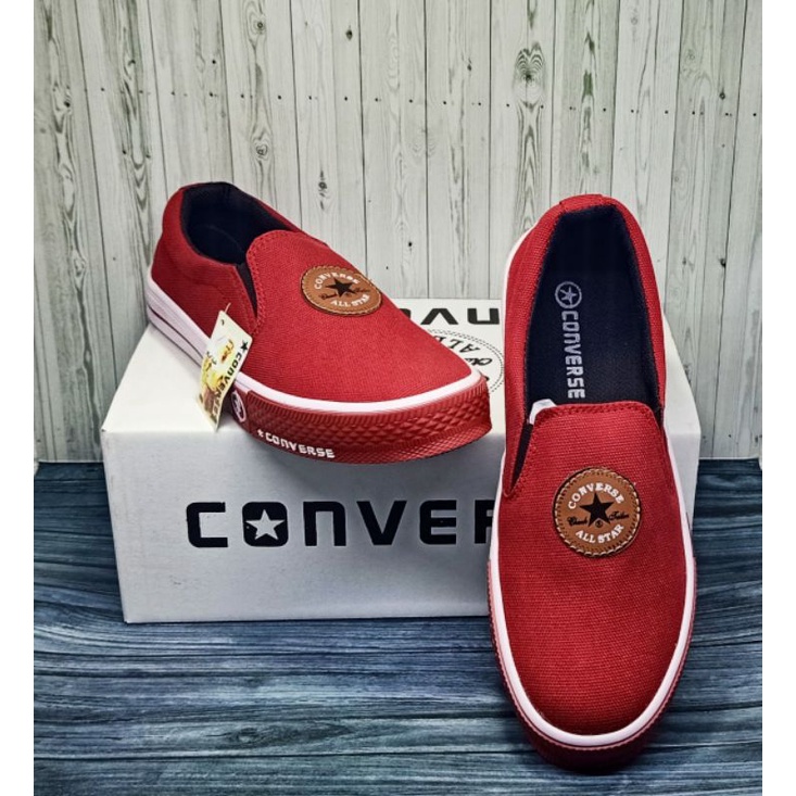 Sepatu pria slip on canvas terbaru/sneaker pria kasual sport size 36-43