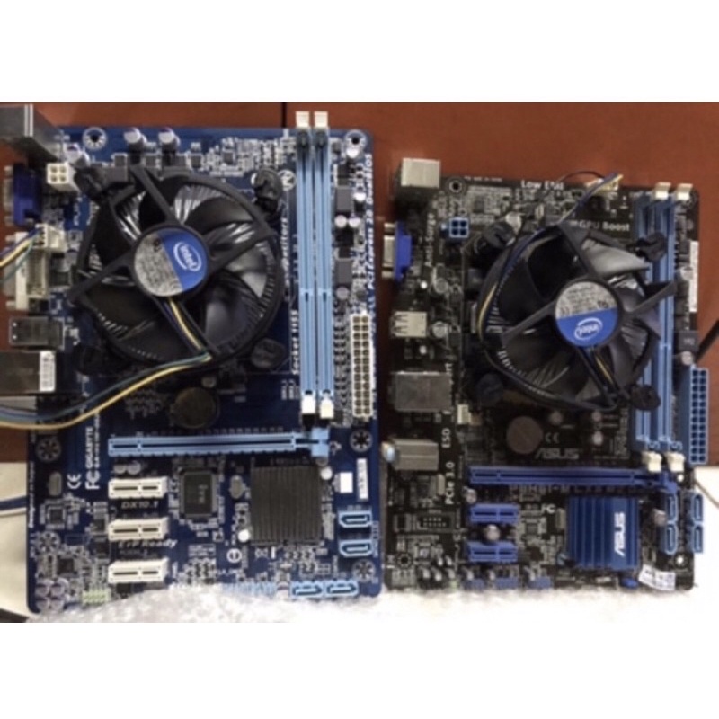 Paket Mainboard H61 Gigabyte Asus core i3 2100 Fan Ram 4Gb