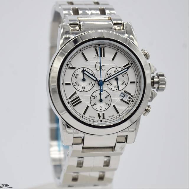 Jam Tangan Pria Gc I41008G1 Rantai Original Swiss Made