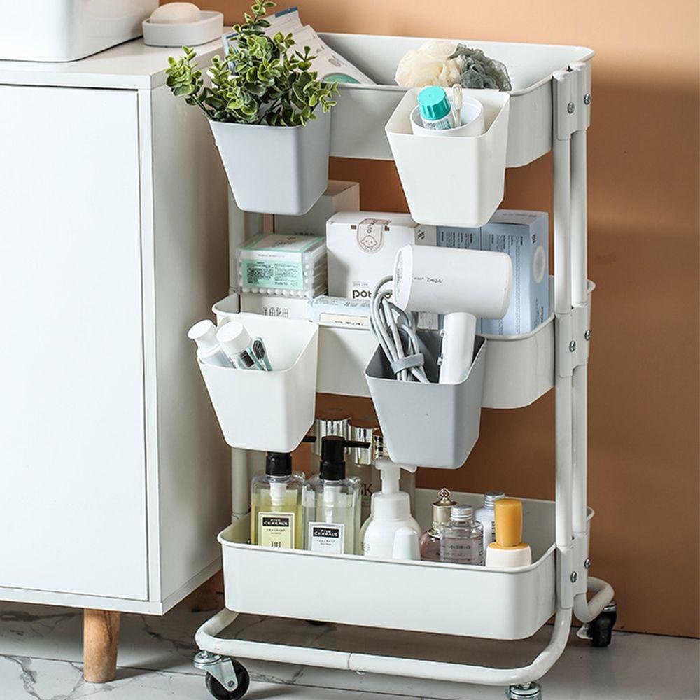 Solighter Keranjang Gantung Mini Storage Basket Storage Bucket Alat Tulis Kantor Perhiasan Kosmetik Wadah Dapur