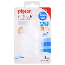 PIGEON PERISTALTIC PLUS NIPPLE BLISTER 3X1