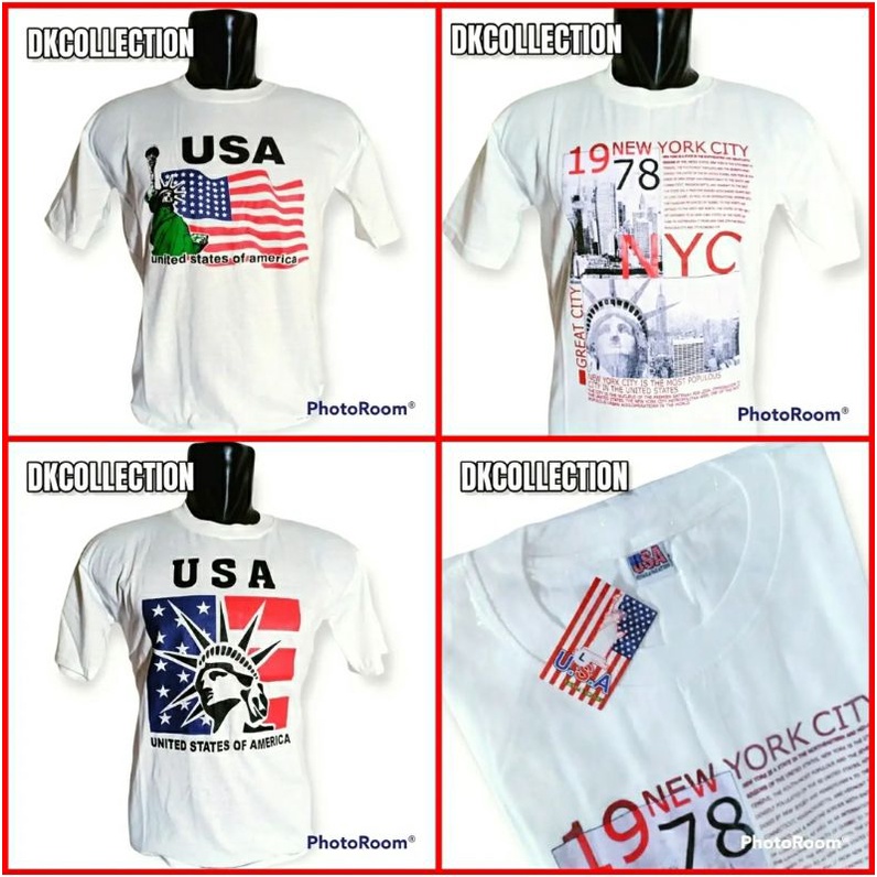 Souvenir USA oleh oleh AMERIKA kaos amerika KAOS newyork  BAJU america KAOS usa