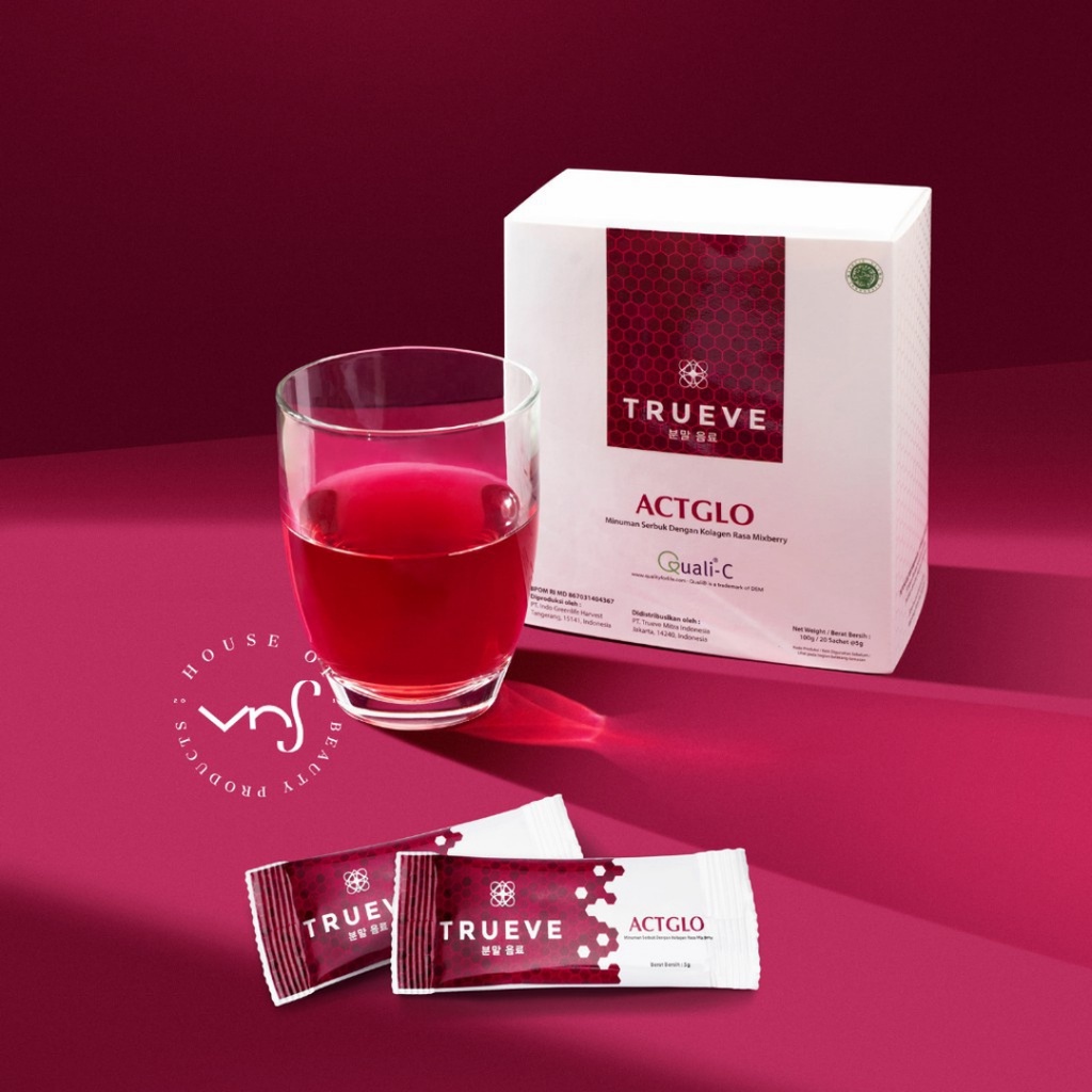 [ FREE GIFT ]  TRUEVE Actglo Collagen Drink Isi 20 Sachet - Minuman Collagen