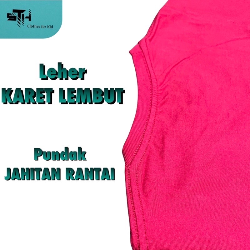 STH 1-10 Tahun [ S / M / L / XL / XXL ] Baju Kaos Anak Laki Laki Cowok PREMIUM DISTRO Bahan Katun Cotton Combed - Riko