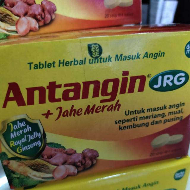 ANTANGIN TABLET +JAHE MERAH. SEPACK ISI 20 STRIP