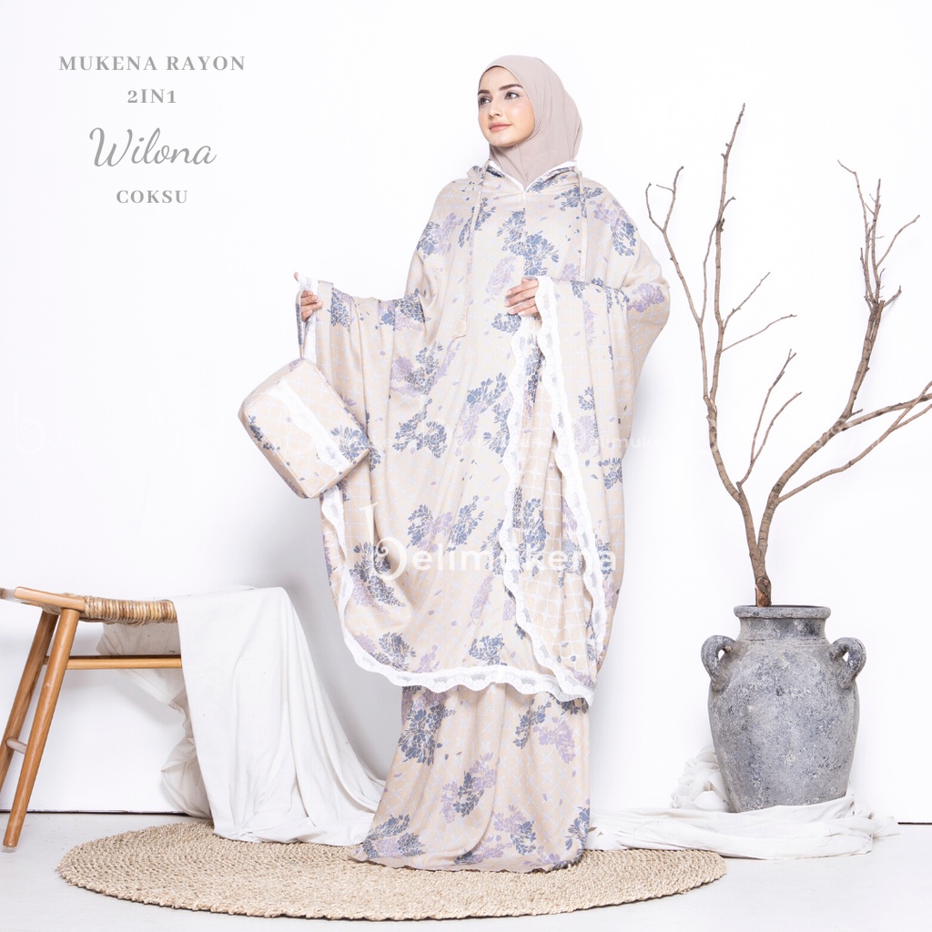 Mukena Dewasa Rayon Traveling 2in1 Wilona