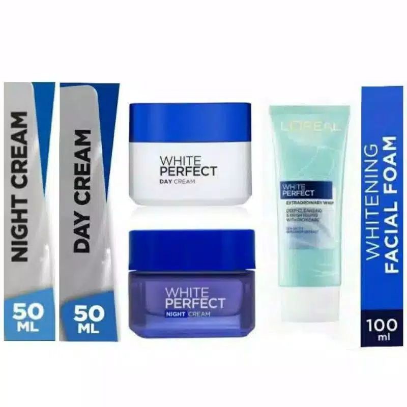 ORIGINAL Loreal Paris White Perfect Day Cream /Night Cream 50mL / Whip Foam [100 mL] / L'oreal