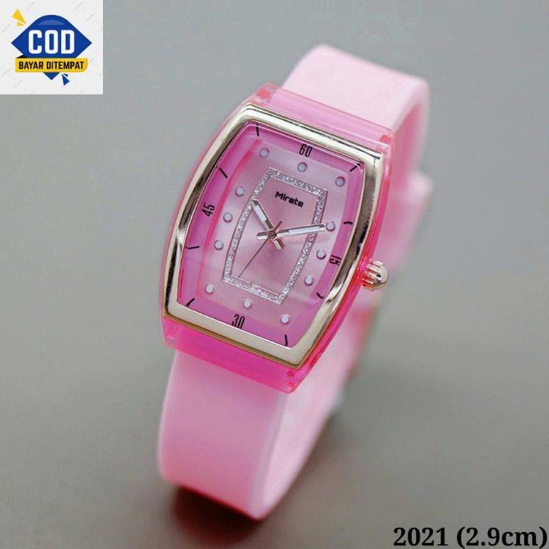 JAM TANGAN WANITA MODEL TERBARU/ FASHION CEWEK MIRETE ORIGINAL_ JAM TANGAN WANITA WATER RESISITANT STRAP SILIKON