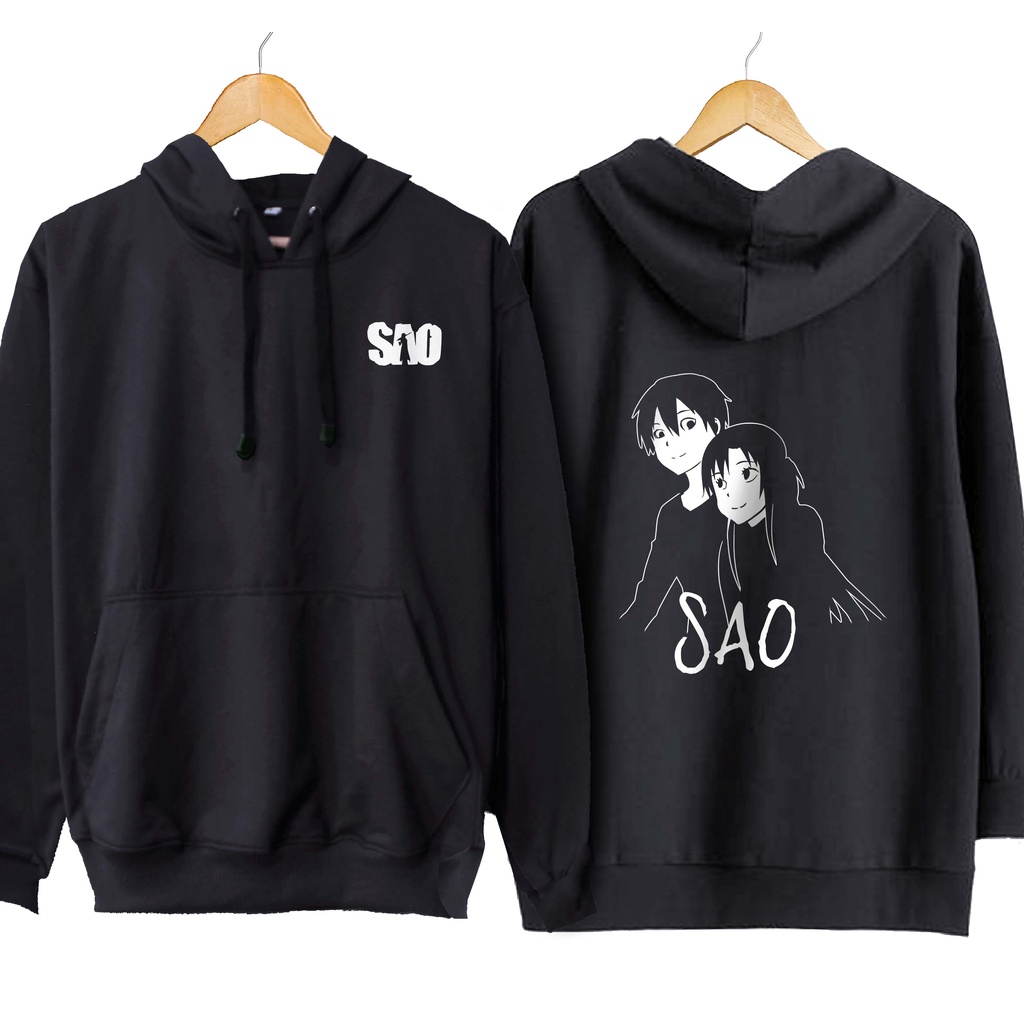 Jaket hoodie jumper anime KIRITO ASUNA - SWORD ART ONLINE material cotton fleece