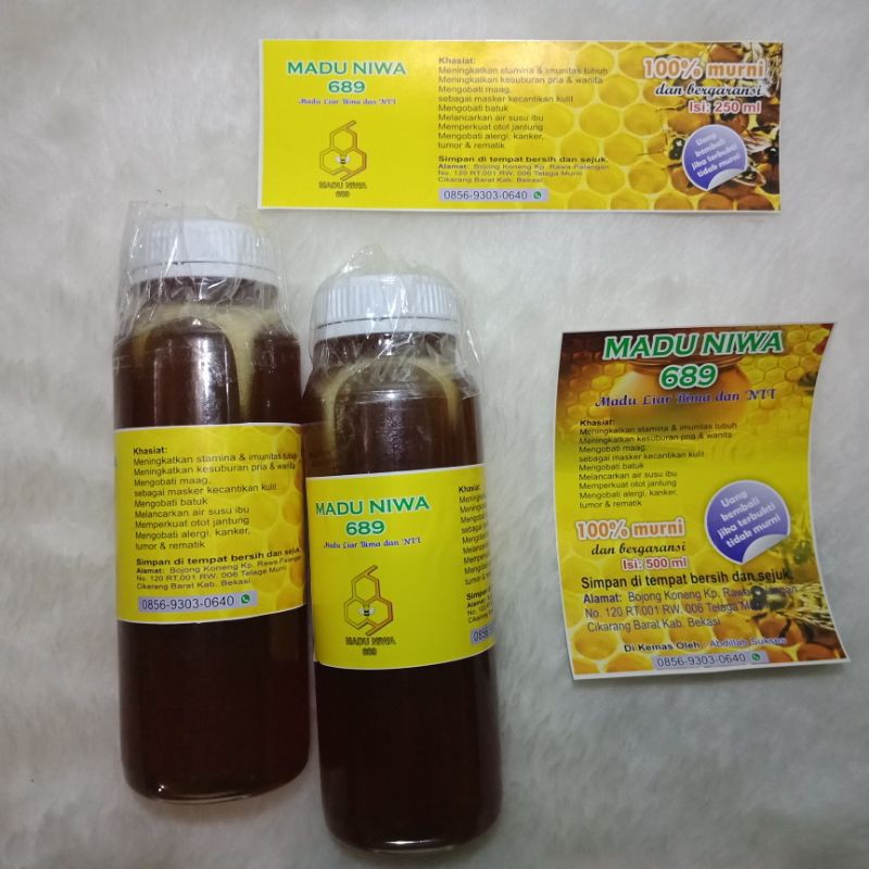 

Madu NIWA 689 ASLI Bima dan NTT 250Ml