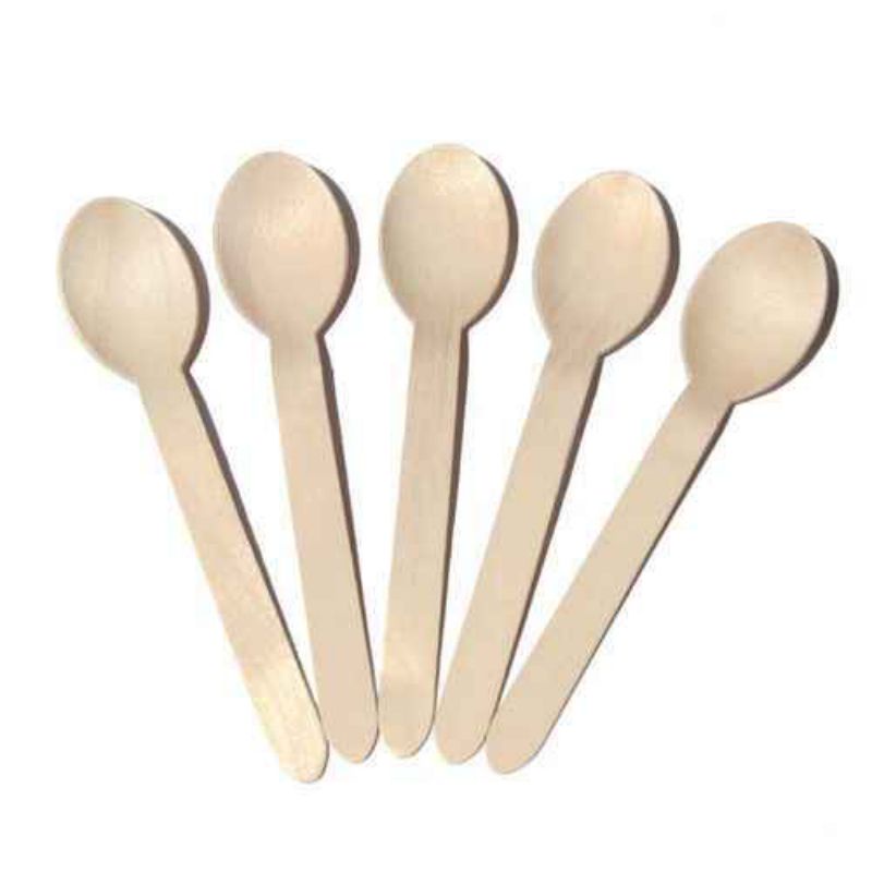 Sendok kayu sendok makan wooden spoon 16 cm