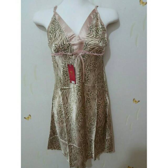 Baju tidur satin macan import