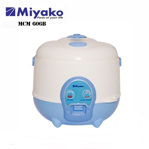 Miyako Rice Cooker Mini 0.6 Liter 3 in 1 - MCM-606B / Penanak Nasi / Magic Com