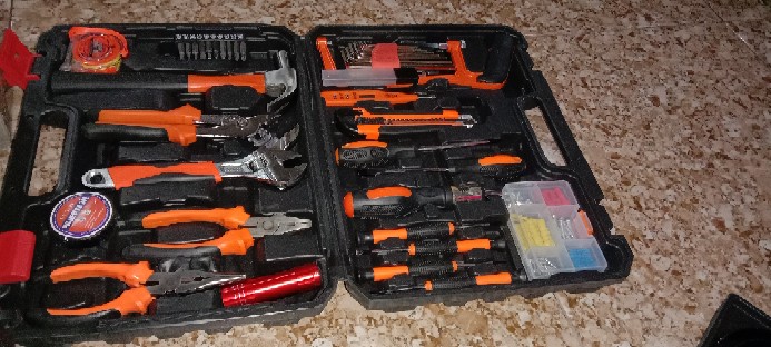 Tool Kit Besar Full Set Palu Tang Kunci L Obeng Gergaji Asli Uchiha