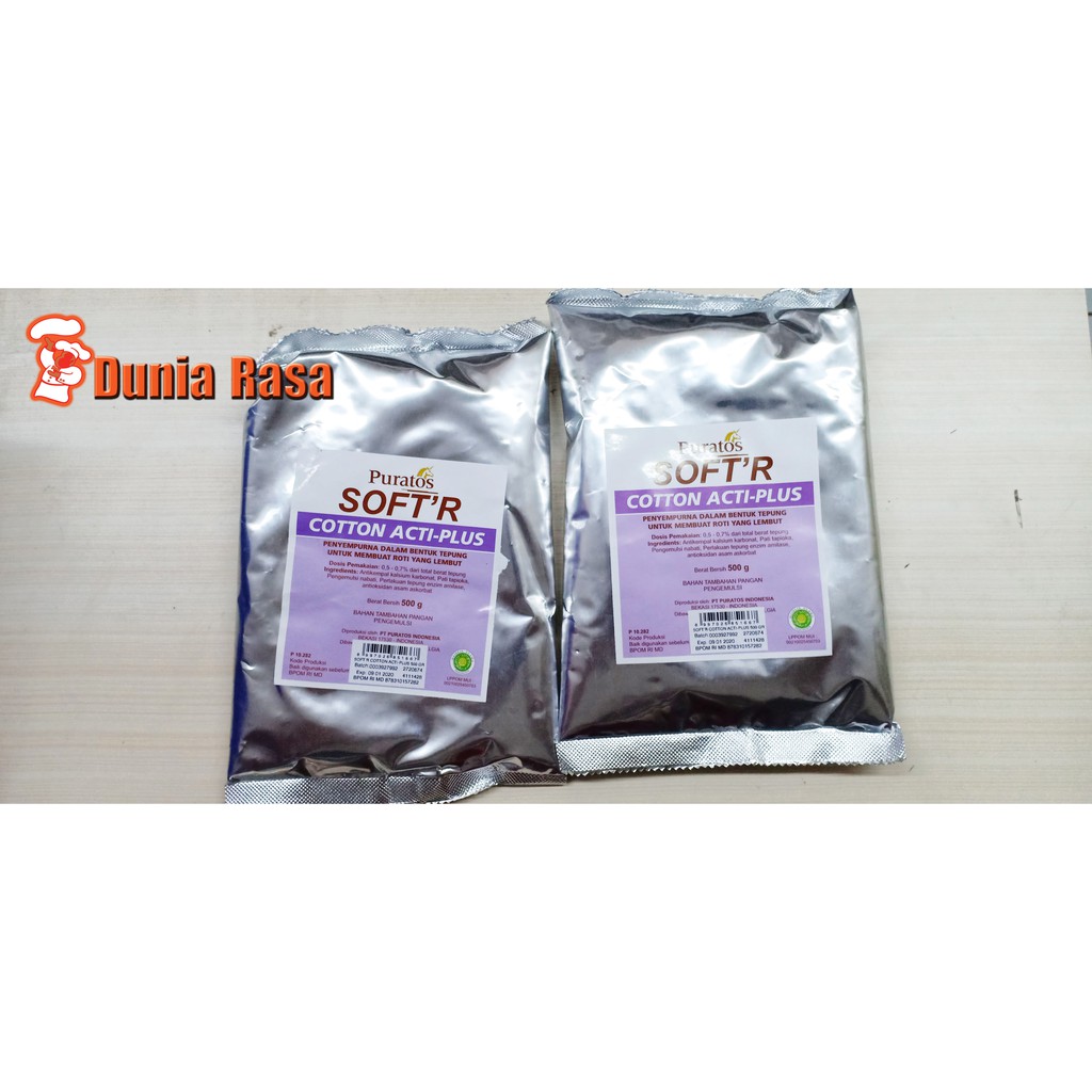 

Puratos Soft'r Cotton Acti-Plus Bread Improver/Pelembut Roti (Gratis MRJELLY Ekonomis 1 Sachet)