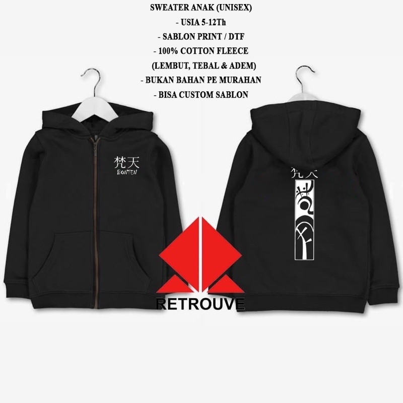 Jaket Sweater Anak Anak BONTEN TOKYO REVENGERS