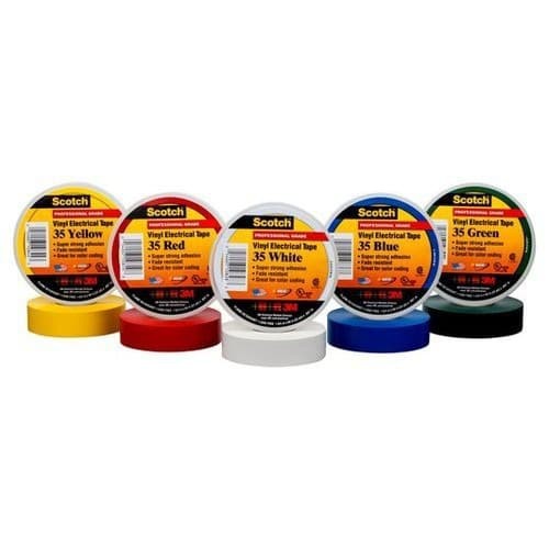 

Isolasi Listrik 3M Scotch 35 Vinyl Electrical - Kuning - (19mm x 20m)