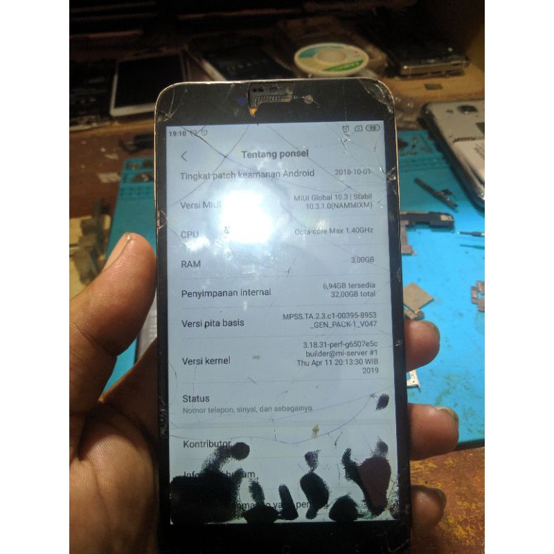 redmi 4x ram 3/32 min lcd