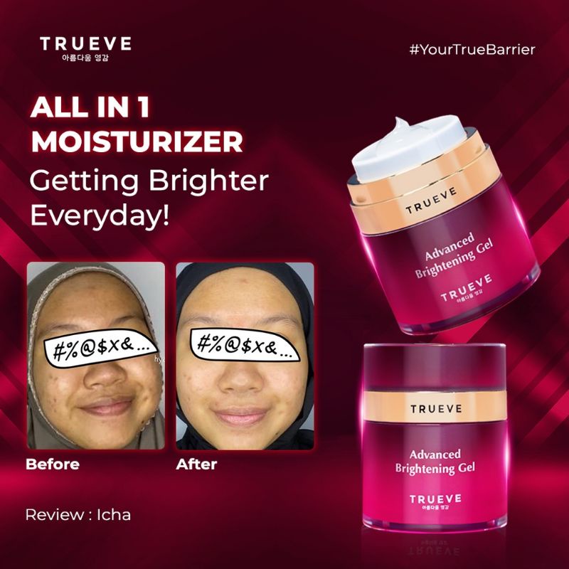 Trueve Advanced Moisturizing Brightening GelIsi 30 ml