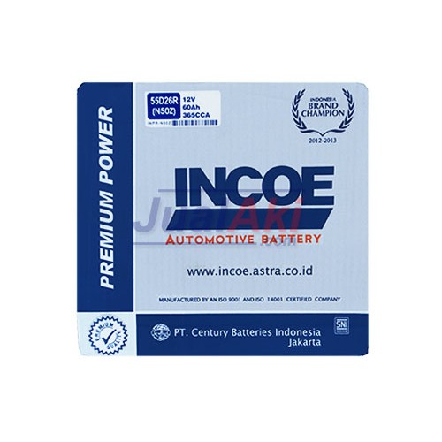 Incoe Premium N50Z (Aki Mobil / Accu Mobil)
