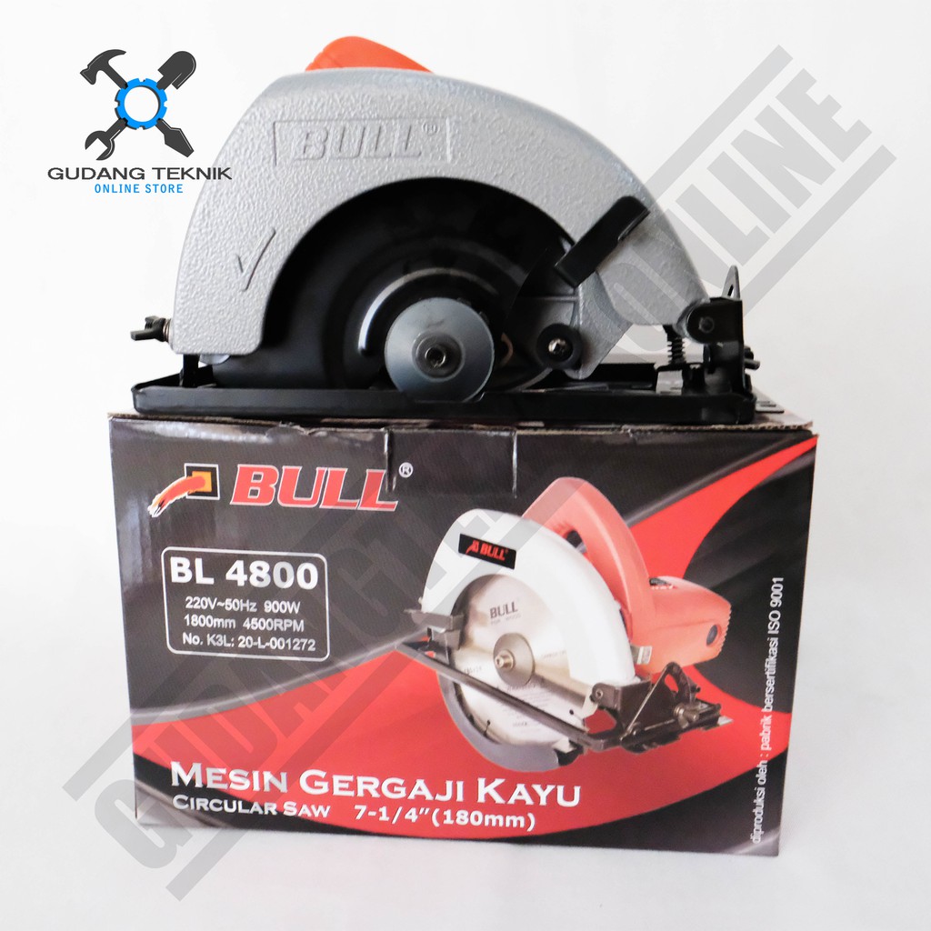 Mesin Gergaji Kayu Circular Saw Bull BL4800  / Mesin Gergaji Circle 7inch Bull BL 4800