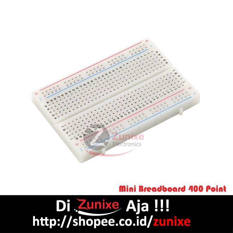 Mini breadboard project board 400 Tie 85X55mm