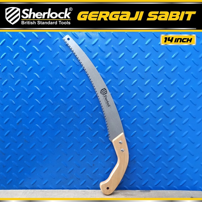 Gergaji Dahan Kopi Lengkung Baja / Sherlock Gergaji Sabit 14 Inch Mn 65