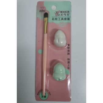 Puff / Beauty Blender Isi 2 Plus Kuas