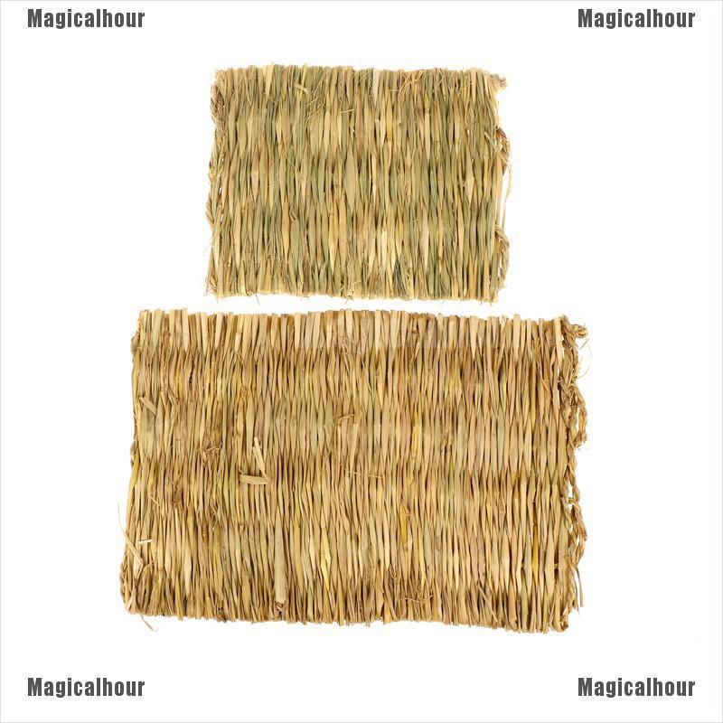 Magicalhour Small Grass Mat Pet Rabbit Guinea Pig Hamster Natural