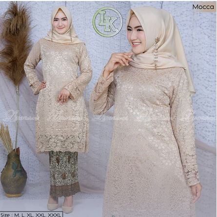 set kebaya tunik lengan tundak berkualitas