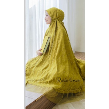 MUKENA RUSIA DEWASA TULE DALANOVA PREMIUM