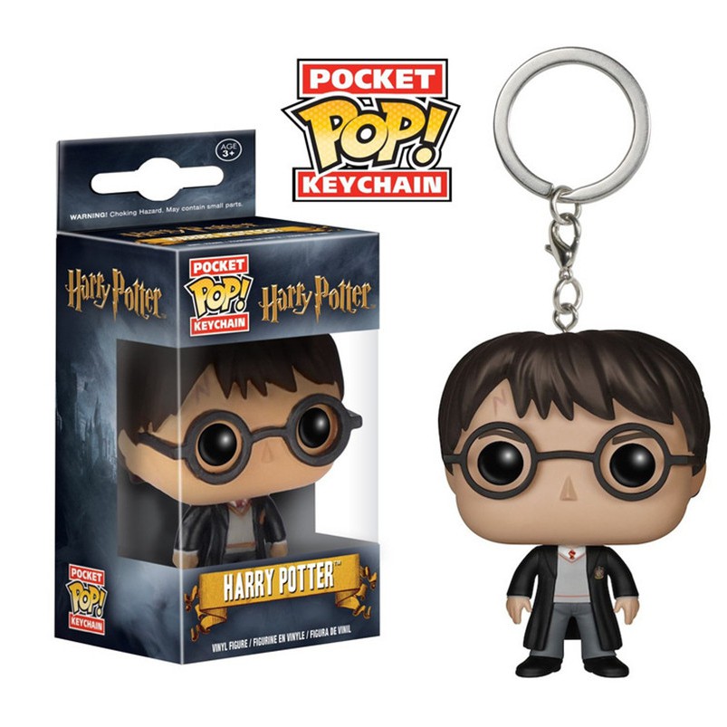 Funko POP Original Harry Potter Gantungan Kunci Hermione Ron Malfoy Professor Action Figure Boneka Liontin Hadiah