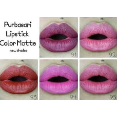 No 91 - 95 Purbasari Lipstik Color Matte - opal