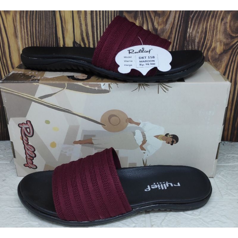 SANDAL RULIEF DKT 158 36-40 sandal wanita rajut model zaman now