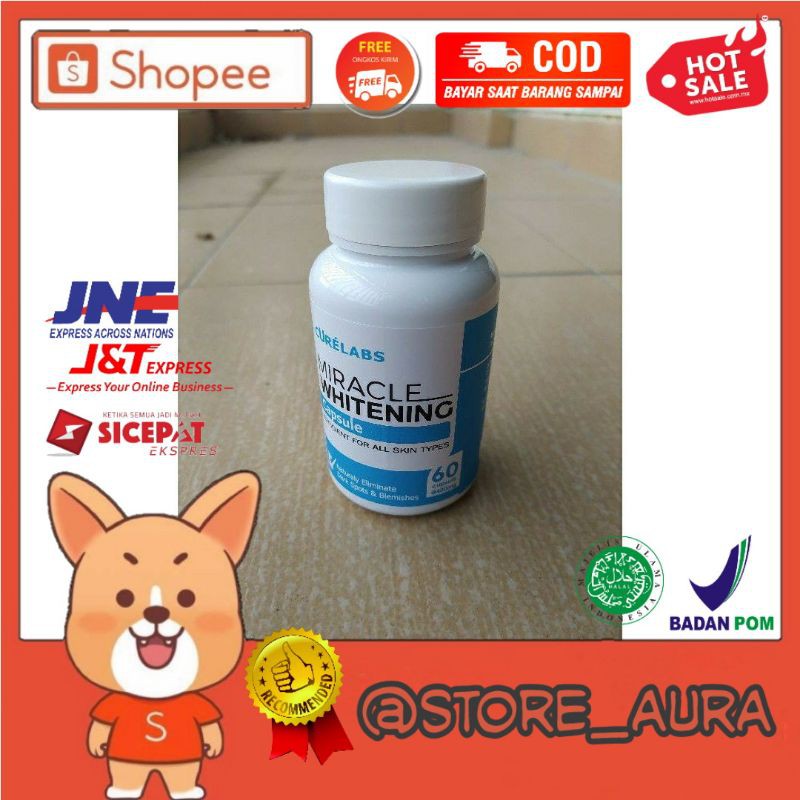 Curelabs Miracle Whitening Capsule Kapsul Pemutih Badan Alami