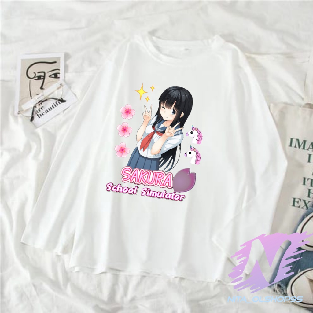 baju kaos anak sakura school simulator chibi kaos lengan panjang