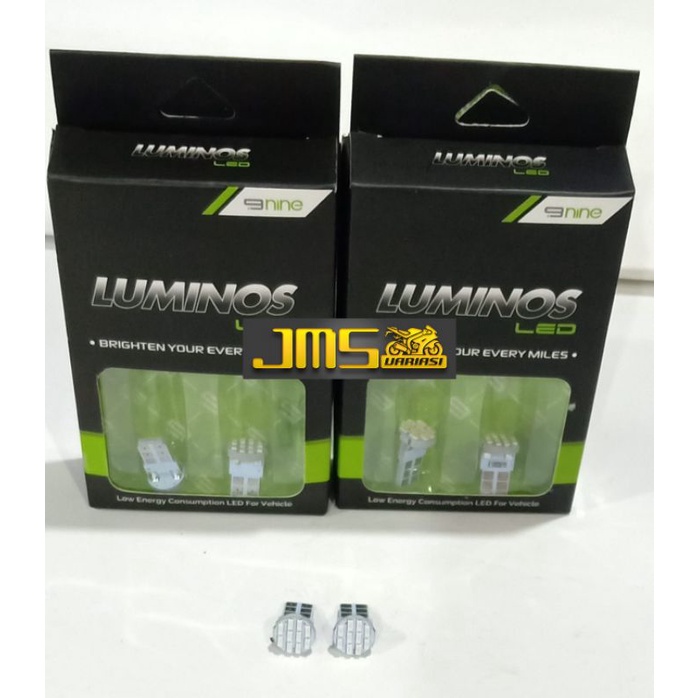 lampu bohlam sen dan speedo meter led t10 mata 9nine luminos original beat vario scoopy genio aerox fu mx