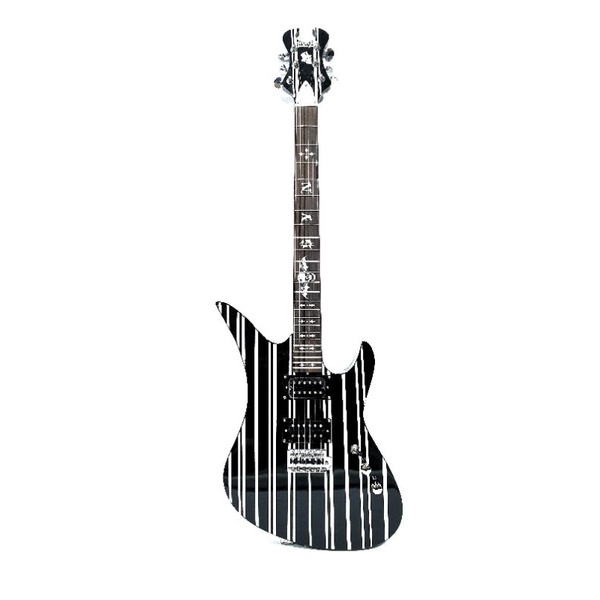 Gitar Elektrik Merk Schecter Synster Gates Diamond Series Hitam Bonus Tas dan Kabel Jack Shecter Listrik AVENGED