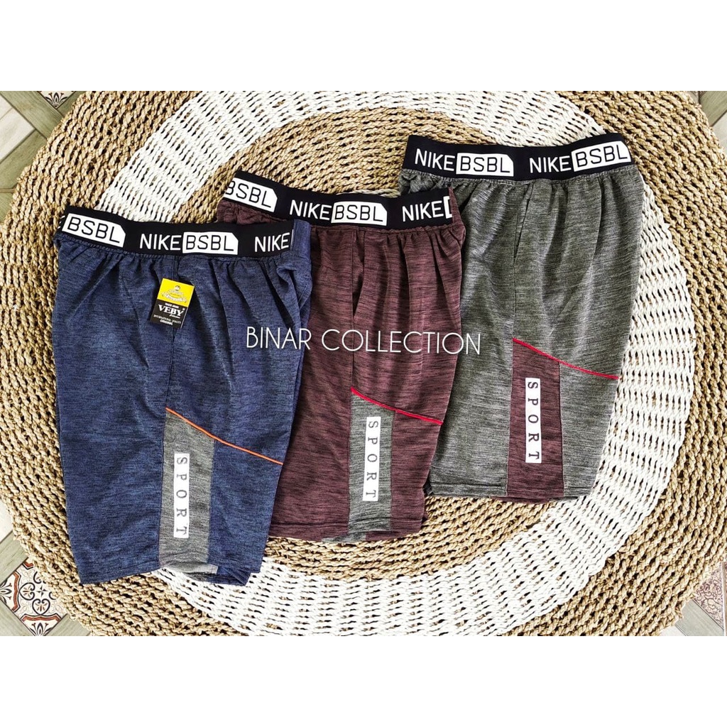 VB 02- Celana pendek sporty santai kolor ban boxer pria kolor bapak allsize fit xl /xxl bokser cowok murah harian Jumbo