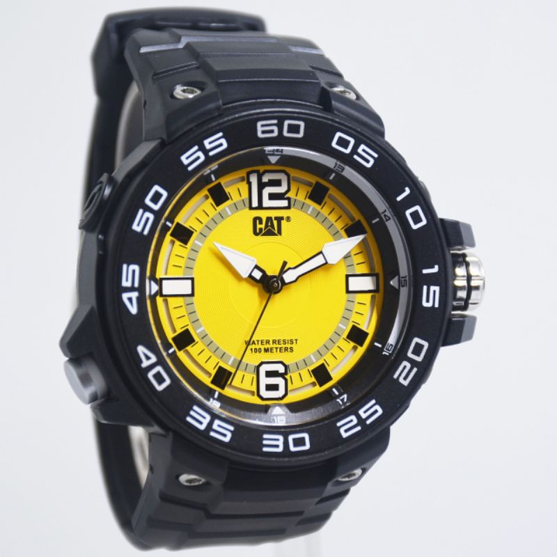 Jam tangan pria caterpillar P3,160,21,137 sport pria kedalaman 100 m garansi resmi 2 tahun original