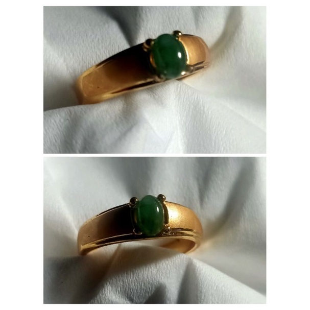 natural zamrud Colombia ring gold