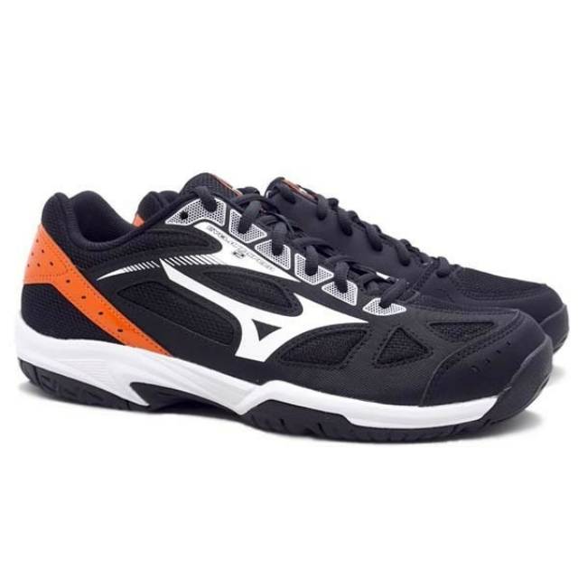 Sepatu Volley Mizuno Cyclone Speed 2 - Black/White/Orange