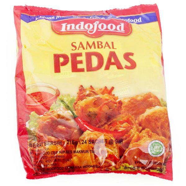 

Banting Harga INDOFOOD Sambal Pedas 216gr - Saos Sambel Cabe Sachet