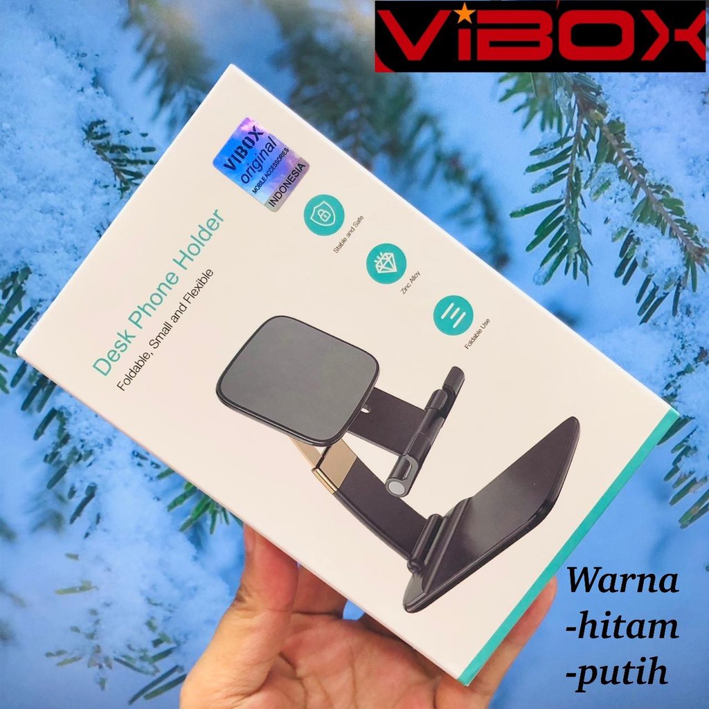 PHONE HOLDER VIBOX Z10 Stand Holder Hp / Tablet / Iphone / Ipad Universal Bahan Metal Dapat Dilipat