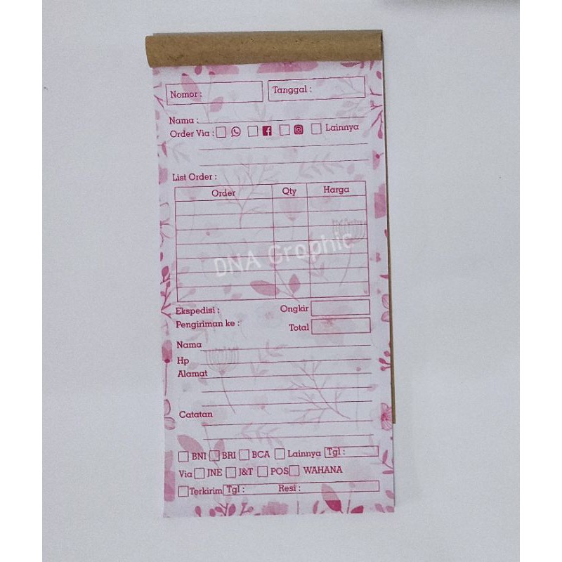 

Buku list order online shop pink