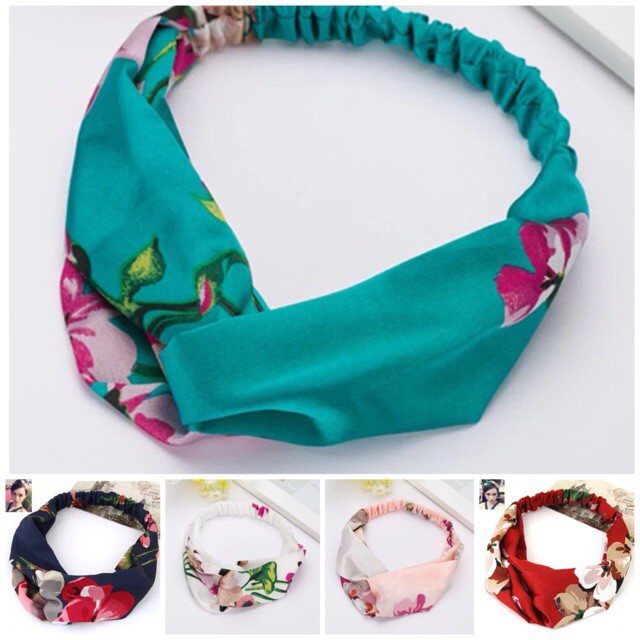 Bando Bandana Simpul Ala Korea - Headband - Bando Bandana Korea Bando Kain Bunga Cantik