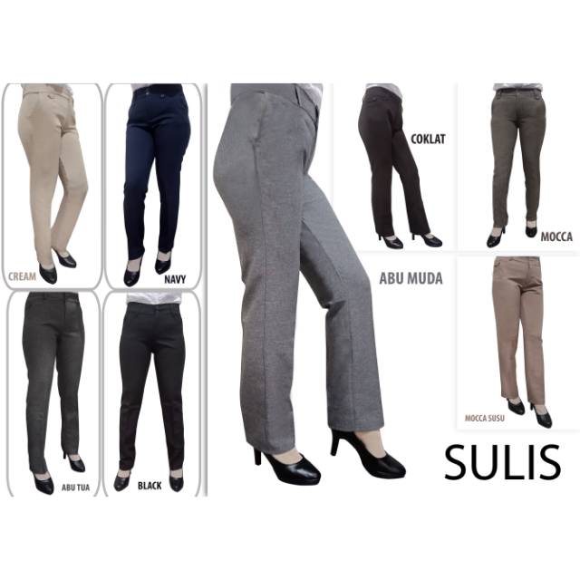 Celana Formal Resliting Wanita Big Size 2L.3L.4L.5L