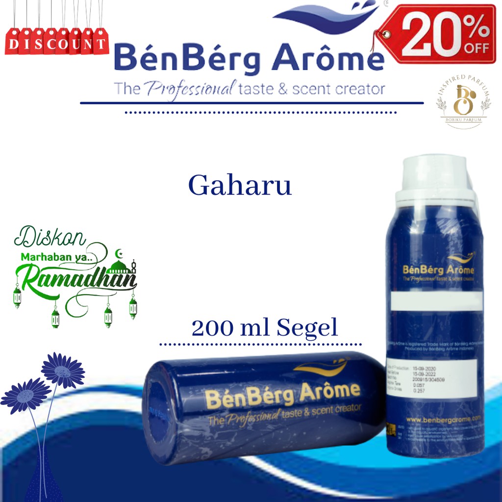 BIBIT PARFUM MURNI GAHARU // BENBERG 200ML SEGEL