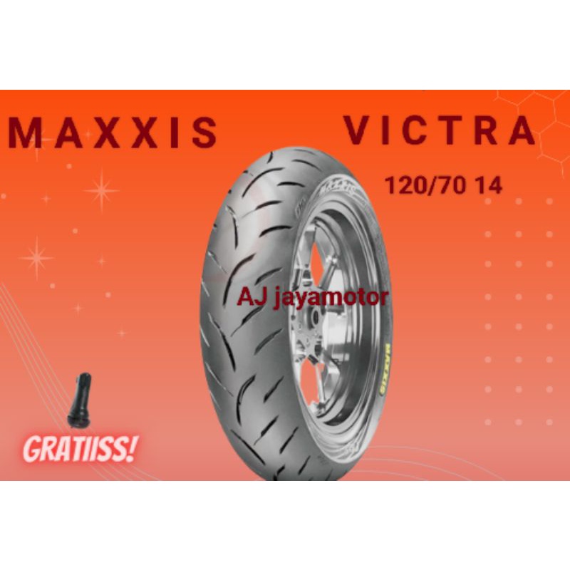 Ban maxxis victra uk.120/70 ring 14 free pentil